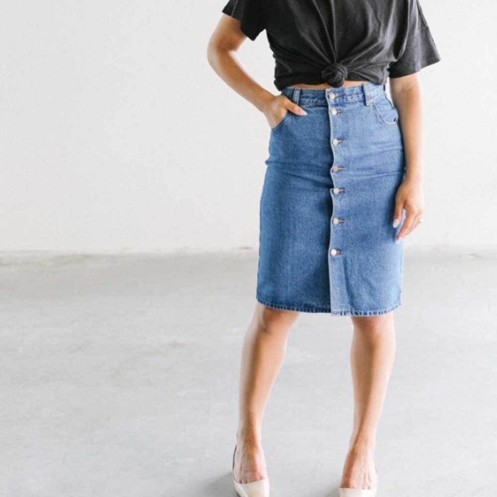 Rolla’s High Pencil Skirt  in Ashley Blue | Size 26